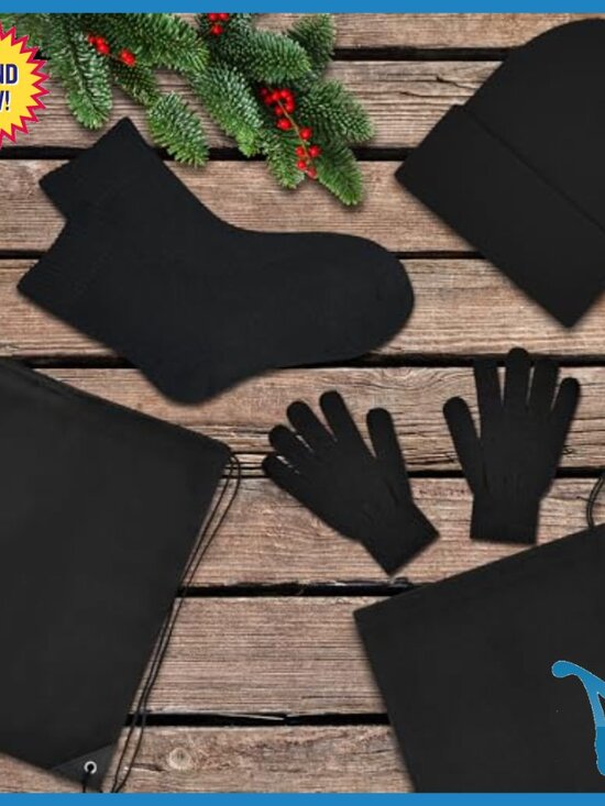 Winter Care Package Set - Beanies, Gloves, Socks, Neck Warmers, Bags